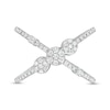 Thumbnail Image 4 of 1/3 CT. T.W. Diamond Orbit Ring in 10K White Gold - Size 7