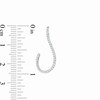 Thumbnail Image 3 of 1/4 CT. T.W. Diamond Teardrop Earrings in 10K White Gold