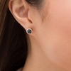 Thumbnail Image 2 of 2-1/2 CT. T.W. Black Diamond Bezel-Set Solitaire Stud Earrings in 10K Rose Gold