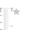 Thumbnail Image 2 of Marilyn Monroe™ Collection 1/8 CT. T.W. Diamond Star Stud Earrings in Sterling Silver