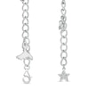 Thumbnail Image 1 of Marilyn Monroe™ Collection 1/4 CT. T.W. Diamond Assortment Charm Bracelet in Sterling Silver - 7.5"