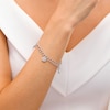 Thumbnail Image 3 of Marilyn Monroe™ Collection 1/4 CT. T.W. Diamond Assortment Charm Bracelet in Sterling Silver - 7.5"