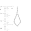 Thumbnail Image 2 of Marilyn Monroe™ Collection 3/8 CT. T.W. Diamond Teardrop Earrings in 10K White Gold