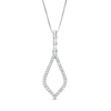 Thumbnail Image 0 of Marilyn Monroe™ Collection 1/5 CT. T.W. Diamond Teardrop Pendant in 10K White Gold