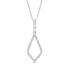 Thumbnail Image 1 of Marilyn Monroe™ Collection 1/5 CT. T.W. Diamond Teardrop Pendant in 10K White Gold