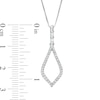 Thumbnail Image 1 of Marilyn Monroe™ Collection 1/5 CT. T.W. Diamond Teardrop Pendant in 10K White Gold