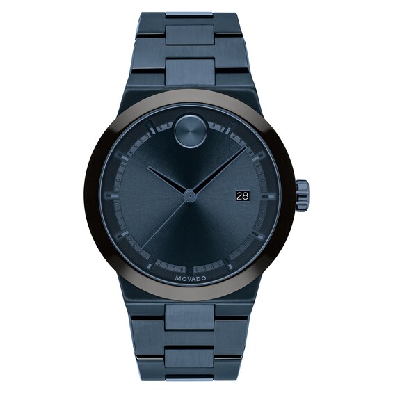 Men's Movado Bold® Fusion Two-Tone IP Watch with Blue Dial (Model: 3600661) Men's Movado Bold® Fusion Two-Tone IP Watch with Blue Dial (Model: 3600661)