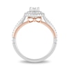 Thumbnail Image 3 of Enchanted Disney Snow White 3/4 CT. T.W. Diamond Frame Engagement Ring in 14K Two-Tone Gold