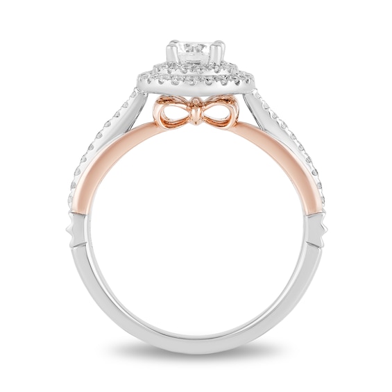 Enchanted Disney Snow White 3/4 CT. T.w. Diamond Frame Engagement Ring in 14K Two-Tone Gold