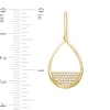 Thumbnail Image 3 of 1/3 CT. T.W. Diamond Teardrop Earrings in 10K Gold