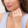Thumbnail Image 2 of Cherished Promise Collection™ 1/15 CT. T.W. Diamond Heart-Shaped Crown Promise Ring in 10K Rose Gold