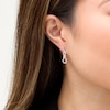 Thumbnail Image 2 of 1/3 CT. T.W. Diamond Infinity Flame Drop Earrings in Sterling Silver