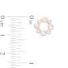 Thumbnail Image 3 of Alternating 2.0-4.0mm Freshwater Cultured Pearl Wreath Stud Earrings in 10K Gold