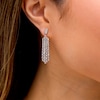 Thumbnail Image 3 of Marilyn Monroe™ Collection 1 CT. T.W. Diamond Chandelier Drop Earrings in 10K White Gold