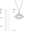 Thumbnail Image 2 of Marilyn Monroe™ Collection 1/8 CT. T.W. Diamond Lips Pendant in Sterling Silver