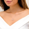 Thumbnail Image 3 of Marilyn Monroe™ Collection 1/8 CT. T.W. Diamond Lips Pendant in Sterling Silver