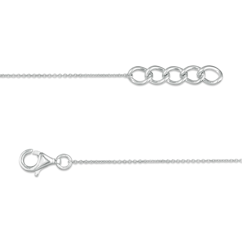 Main Image 2 of Marilyn Monroe™ Collection 1/8 CT. T.W. Diamond Star Bracelet in Sterling Silver - 7.25"