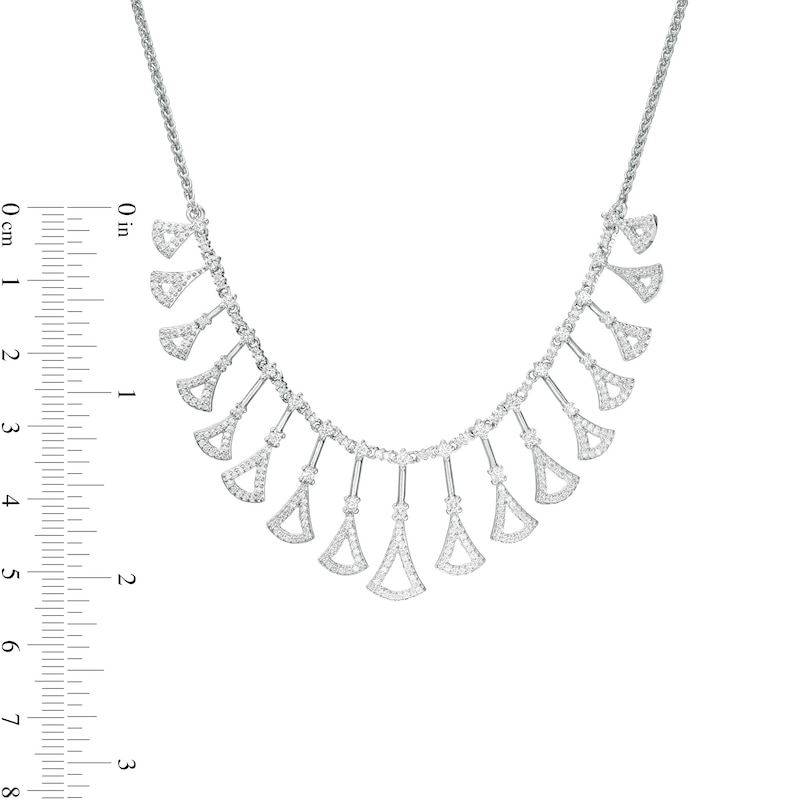 Marilyn Monroe™ Collection 1-1/2 CT. T.W. Diamond Dangle Necklace in 10K White Gold