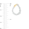 Thumbnail Image 3 of 1/2 CT. T.W. Baguette Diamond Scatter Hoop Earrings in 14K Gold