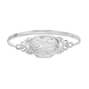 Thumbnail Image 0 of Vintage-Style Oval Locket Bangle in Sterling Silver