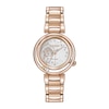 Thumbnail Image 1 of Ladies' Citizen Eco-Drive® Disney Belle Diamond Accent Rose-Tone Watch with Mother-of-Pearl Dial (Model: EM0823-58D)