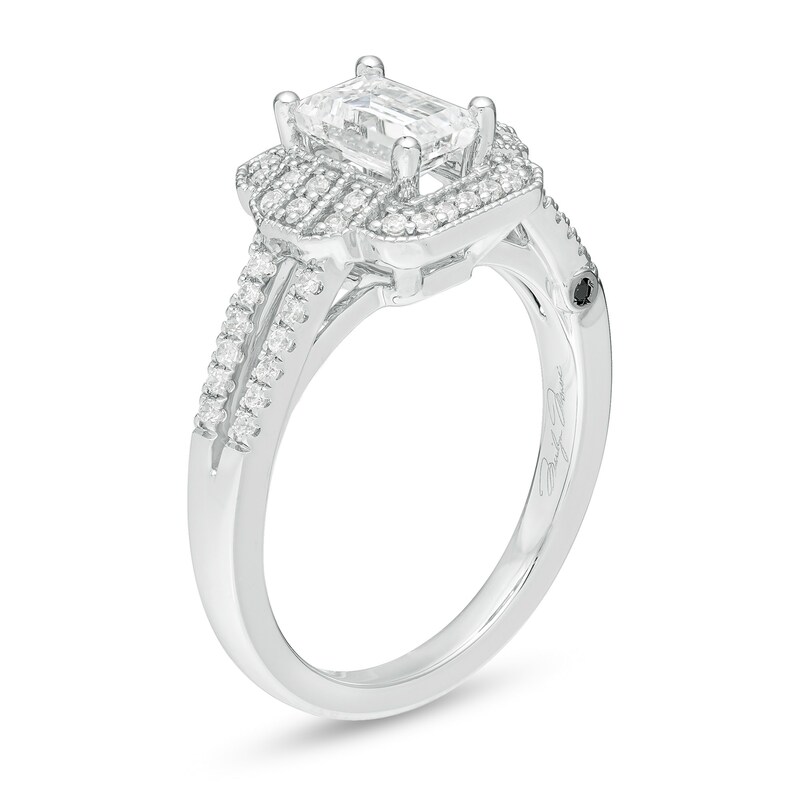 Marilyn Monroe™ Collection 3/4 CT. T.W. Emerald-Cut Diamond Art Deco Vintage-Style Engagement Ring in 14K White Gold