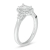 Thumbnail Image 2 of Marilyn Monroe™ Collection 1 CT. T.W. Emerald-Cut Diamond Frame Engagement Ring in 14K White Gold
