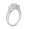 Thumbnail Image 2 of 1 CT. T.W. Multi-Diamond Flower Ring in 10K White Gold