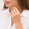 Thumbnail Image 3 of 1 CT. T.W. Multi-Diamond Flower Ring in 10K White Gold