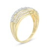 Thumbnail Image 2 of 1/4 CT. T.W. Diamond Wave Ring in 10K Gold