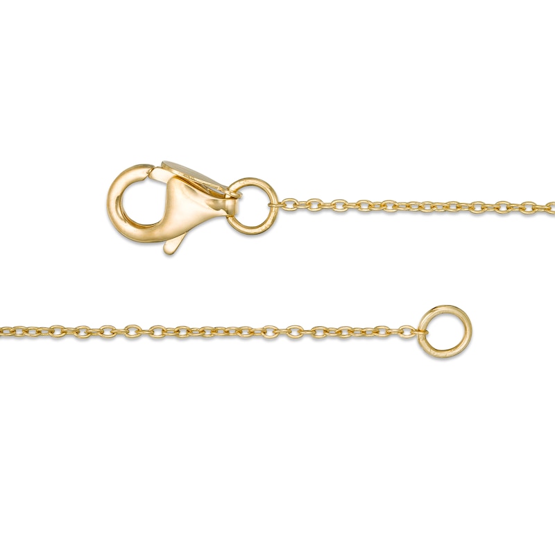Main Image 3 of Multi-Color Sapphire Bead Necklace in Sterling Silver with 14K Gold Plate