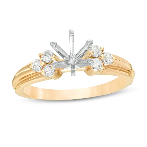 1/4 CT. T.W. Diamond Semi-Mount in 14K Gold 1/4 CT. T.W. Diamond Semi-Mount in 14K Gold