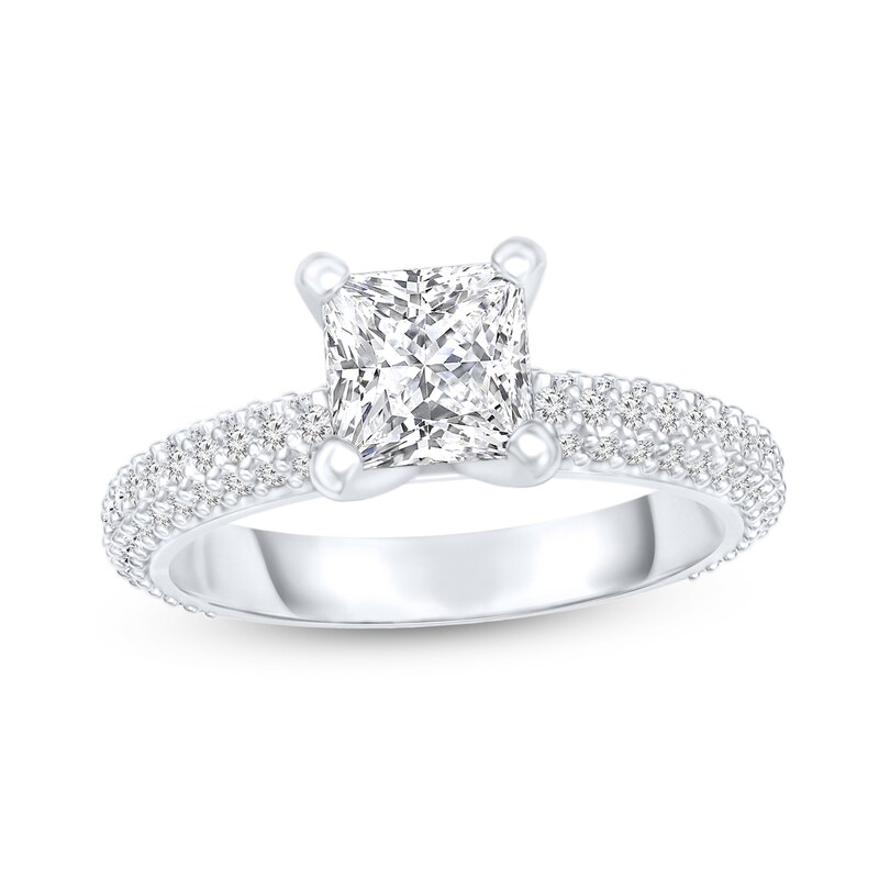 1-1/2 CT. T.W. Princess-Cut Diamond Engagement Ring in Platinum (H/VS1)