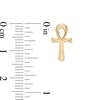 Thumbnail Image 3 of Ankh Stud Earrings in Sterling Silver with 14K Gold Plate