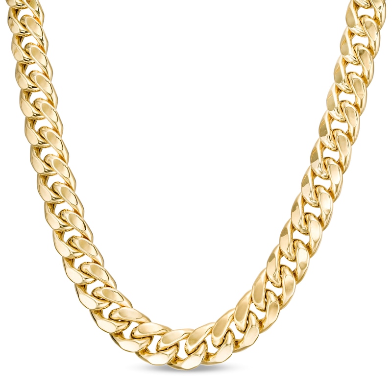 Zales Men's 14K Gold Curb Chain Necklace