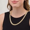 Thumbnail Image 2 of 10.75mm Cuban Curb Chain Necklace in 14K Gold - 24"