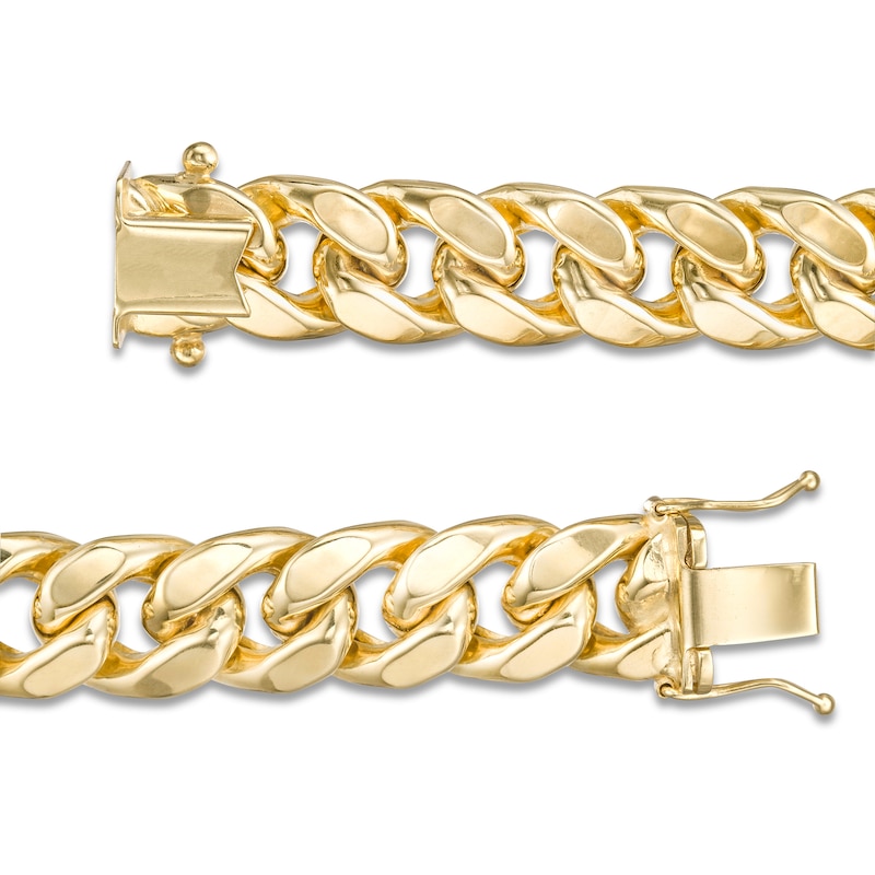 Main Image 4 of 10.75mm Cuban Curb Chain Necklace in 14K Gold - 24"