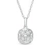 Thumbnail Image 3 of 1/4 CT. T.W. Diamond Cushion Frame Pendant in 10K White Gold