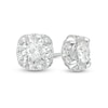 Thumbnail Image 1 of 1 CT. T.W. Diamond Cushion Frame Stud Earrings in 10K White Gold