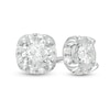 Thumbnail Image 1 of 1/2 CT. T.W. Diamond Cushion Illusion Frame Stud Earrings in 10K White Gold