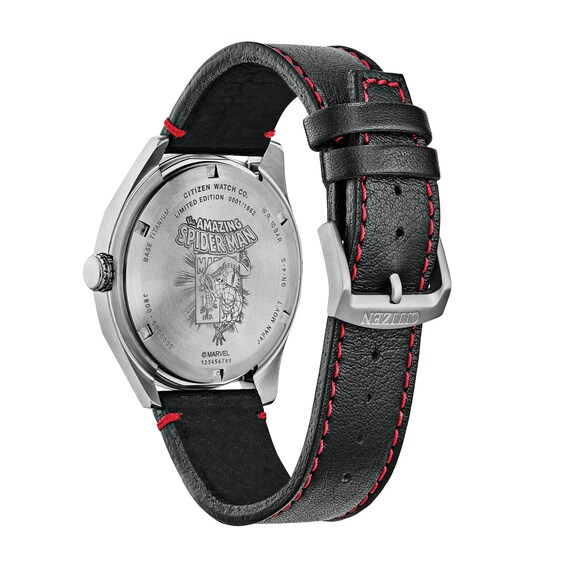 Men's Citizen Eco-DriveÂ® Spider-Man Limited Edition Super Titaniumâ¢ Strap Watch with Grey Dial (Model: Aw0061-01W)