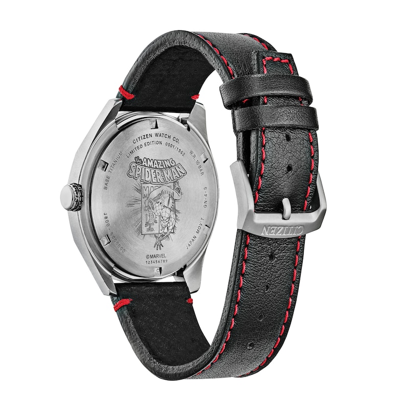 Main Image 3 of Men's Citizen Eco-Drive® Spider-Man Limited Edition Super Titanium™ Strap Watch with Grey Dial (Model: AW0061-01W)
