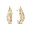 Thumbnail Image 1 of Enchanted Disney Pocahontas 1/5 CT. T.W. Diamond Feather Stud Earrings in 10K Gold