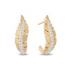 Thumbnail Image 0 of Enchanted Disney Pocahontas 1/5 CT. T.W. Diamond Feather Stud Earrings in 10K Gold