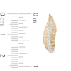 Thumbnail Image 2 of Enchanted Disney Pocahontas 1/5 CT. T.W. Diamond Feather Stud Earrings in 10K Gold
