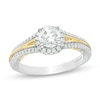 Thumbnail Image 1 of Enchanted Disney Anna 1 CT. T.W. Diamond Frame Split Shank Engagement Ring in 14K Two-Tone Gold