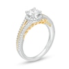 Enchanted Disney Anna 1 CT. T.W. Diamond Frame Split Shank Engagement Ring in 14K Two-Tone Gold