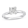 Thumbnail Image 1 of 1 CT. Certified Cushion-Cut Diamond Solitaire Ring in 14K White Gold (I/I1)