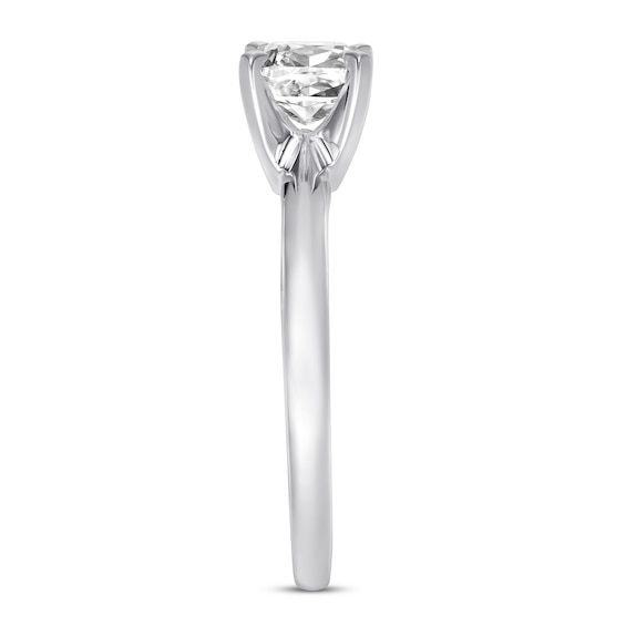 1 CT. Certified Cushion-Cut Diamond Solitaire Ring in 14K White Gold (I/I1)