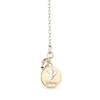 Thumbnail Image 2 of Enchanted Disney Anna Marquise Rhodolite Garnet and Diamond Accent Wheat Pendant in 10K Gold - 19"